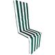 Sun Lounger Mattress Cushion Sun Lounger Sea Garden 60x190cm Striped (Green)