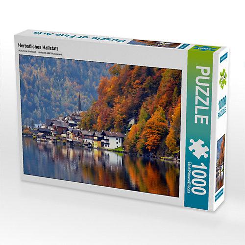 Puzzle CALVENDO Puzzle Herbstliches Hallstatt - 1000 Teile Foto-Puzzle glückliche Stunden Kinder