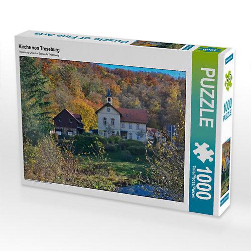 Puzzle CALVENDO Puzzle Kirche von Treseburg - 1000 Teile Foto-Puzzle glückliche Stunden Kinder