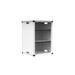 Luxor 2 Compartments Shelving Unit Metal in White | 25.5 H x 17.25 W x 17.25 D in | Wayfair MBSCB02