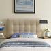 Lily Fabric Headboard by Modway Upholstered/Linen in Brown | 52.5 H x 39 W x 3.5 D in | Wayfair MOD-5148-BEI