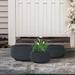 Latitude Run® Kante 3 Piece 21.6", 16.9", & 12.5"W Round Concrete Elegant Planters, Outdoor Indoor Modern Planter Pots, Lightweight | Wayfair