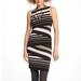 Anthropologie Dresses | Anthropologie Bailey 44 Tummy Flattering Layered Column Striped Dress Size Xs | Color: Black/Green | Size: Xs