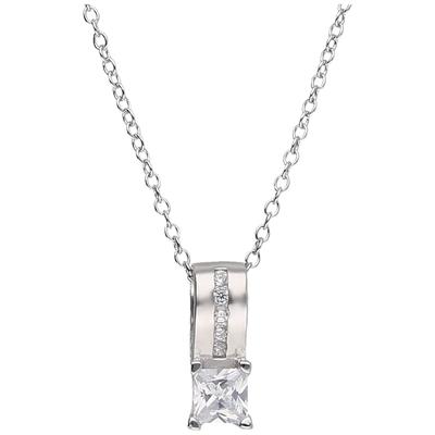 Smart Jewel - Kette mit Anhänger, Zirkonia Steine, Silber 925 Ketten 1 ct Silber Damen