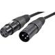 Mikrofonkabel, XLR-Stecker auf XLR-Buchse, 40 m, Schwarz