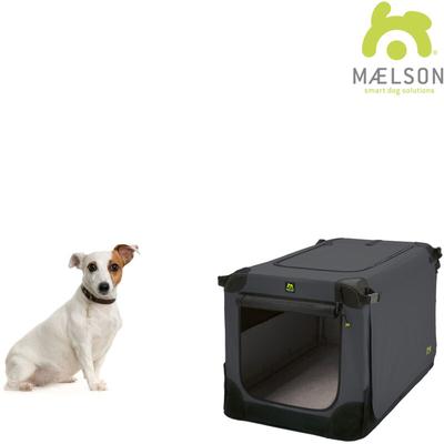 Maelson - Soft Kennel Transportbox mit Tragegriffen, faltbar - anthrazit - 62 x 41 x 41