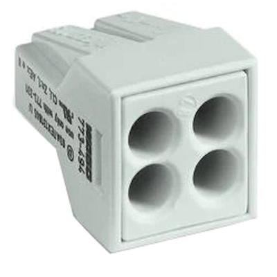 Wago 773494 - 4-Conductor 12 AWG Junction Box Splicing Connector (773-494)