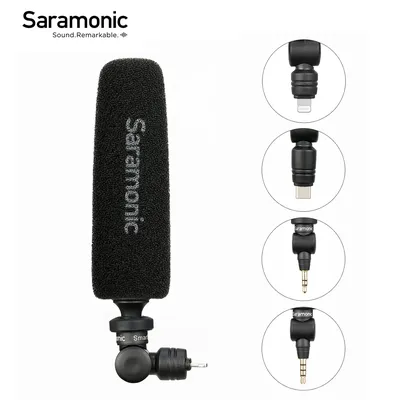 Saramonic-Microphone à condensateur sans fil SmartMic5 Mini Plug Play Convient pour PC Mobile