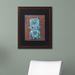 Trademark Fine Art 'Wee-Bot-Blue' Craig Snodgrass Framed Painting Print on Canvas Canvas, Wood in Green | 23.25 H x 19.25 W x 0.75 D in | Wayfair