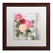 Trademark Fine Art 'Chalet d'Ete Roses' by Color Bakery Framed Graphic Art Canvas | 18.75 H x 18.75 W x 0.75 D in | Wayfair ALI4030-B1616MF