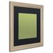 Trademark Fine Art 'Sweet Holiday VI' Framed Graphic Art Canvas in Green | 16 H x 16 W x 0.5 D in | Wayfair ALI4542-B1616BMF