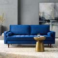 Valour Performance Velvet Sofa by Modway Velvet in Blue | 32.5 H x 73 W x 31.5 D in | Wayfair EEI-3764-NAV