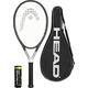 HEAD Ti S6 Titanium Tennis Racket, Protective Cover & 3 HEAD Team Tennis Balls (L4 (4 1/2"))