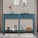 Longshore Tides Deakyneville 57.92" Console Table Wood in Blue | 34.02 H x 57.92 W x 11.02 D in | Wayfair 79857B1C85DE4B63B0F11771BBBFA28D