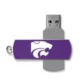 Kansas State Wildcats Solid Design 32GB Metal Twist USB Drive