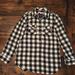 American Eagle Outfitters Tops | American Eagle Outfitters Checkered Shirt | Color: Black/White | Size: 2