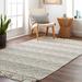 Zaza 3' Round Cottage Wool Bone/Multi Brown/Cloud Gray/Nutmeg/Smoke/Ivory/Beige/Taupe Area Rug - Hauteloom