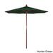 California Umbrella 7.5' Round Marenti Wood Frame Market Umbrella with Pacifica Fabric, Base Not Included