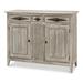 Sarreid Ltd Bungalow 54" Wide 3 Drawer Pine Solid Wood Sideboard Wood in Brown/Gray/Green | 42 H x 54 W x 19 D in | Wayfair 53622-G