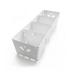 Rebrilliant Hanrott 2.36" H x 3.14" W x 9.45" D Multi-Purpose Drawer Organizer Metal in White | 2.36 H x 3.14 W x 9.45 D in | Wayfair