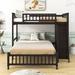 Harriet Bee Twin Over Full Wooden Bunk Bed w/ 6 Drawers & Shelves | 65 H x 79 W x 79 D in | Wayfair 8A637E7C9684479095E9B5A29707BAE2