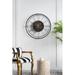 A&B Home Oversized Gears 31.5" Wall Clock Wood/Metal in Black/Brown/Yellow | 31.5 H x 31.5 W x 3.1 D in | Wayfair 78666-DS