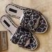 Anthropologie Shoes | Anthropologie Sanctuary Bailamos Slide Sandals - Giraffe - Black & Cream | Color: Black/Cream | Size: 10