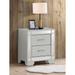 Madison Mirrored 2-drawer Croc-finish Nightstand