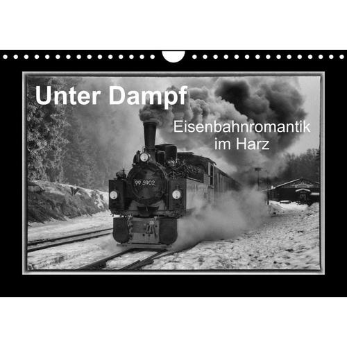 Unter Dampf - Eisenbahnromantik im Harz (Wandkalender 2023 DIN A4 quer)