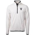 Men's Cutter & Buck Cream Howard Bison Team Logo Cascade Eco Sherpa Fleece Quarter-Zip Pullover Jacket