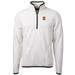 Men's Cutter & Buck Cream Syracuse Orange Team Logo Cascade Eco Sherpa Fleece Quarter-Zip Pullover Jacket