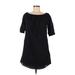 Gap Casual Dress - Shift: Black Chevron/Herringbone Dresses - Women's Size X-Small