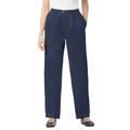 Plus Size Women's 7-Day Straight-Leg Jean by Woman Within in Navy (Size 34 W) Pant