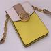 Michael Kors Bags | Michael Kors Carmen Small Color-Block Faux Leather Phone Crossbody Bag | Color: Gold/Yellow | Size: Small