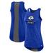 Women's Nike Royal Los Angeles Rams High Neck Performance Tank Top