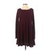 Love, Fire Casual Dress - DropWaist: Burgundy Dresses - Women's Size Small