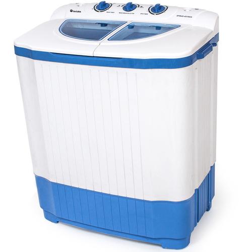 Tectake - Mini-Waschmaschine 4,5 kg mit Wäscheschleuder 3,5 kg - Campingwaschmaschine, Single