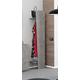 Dmora Vertikale Garderobe, Made in Italy, mit Kleiderstange, zwei Regalen, Möbel für Flur, Moderne Eingangshalle, 50x30h200 cm, Farbe Zementgrau