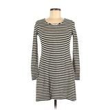 Hi-Line Casual Dress - A-Line: Ivory Color Block Dresses - Women's Size X-Small