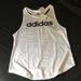 Adidas Tops | Adidas Racerback Tank. Size M | Color: White | Size: M