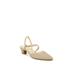 Wide Width Women's Minimalist Slingback Pump by LifeStride in Light Gold (Size 11 W)