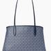 Kate Spade Bags | Brand New With Tag Kate Spade Spade Link Large Tote Blue Multi Handbag Wkro0068 | Color: Blue | Size: Os