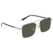 Gucci Accessories | New Gucci Green And Silver Aviator Men's Sunglasses | Color: Green/Silver | Size: 56mm-18mm-145mm