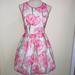 Lilly Pulitzer Dresses | Lilly Pulitzer Pink Floral Mini Cocktail Dress Size 0 Xxs Like 00 | Color: Pink/White | Size: 0