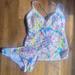 Jessica Simpson Swim | Jessica Simpson Tie Dye Tankini | Color: Pink/White | Size: S
