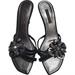 Louis Vuitton Shoes | Louis Vuitton Flower Sandals Heels Eu 36 | Color: Black/Silver | Size: Eu 36