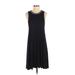 American Eagle Outfitters Casual Dress - A-Line High Neck Sleeveless: Black Solid Dresses - Women's Size Small