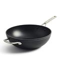 KitchenAid Forged Hardened Hard Anodized PFAS-Free Ceramic Non-Stick, 30 cm/5 Litre Wok, Induction, Oven Safe,Black