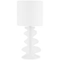 Mitzi Liwa White Finish Swirl Base Modern Accent Table Lamp