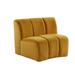 Yellow Sectional - Orren Ellis Charleus 35" Wide Velvet Modular Seating Component Velvet | 33 H x 43 W x 37 D in | Wayfair